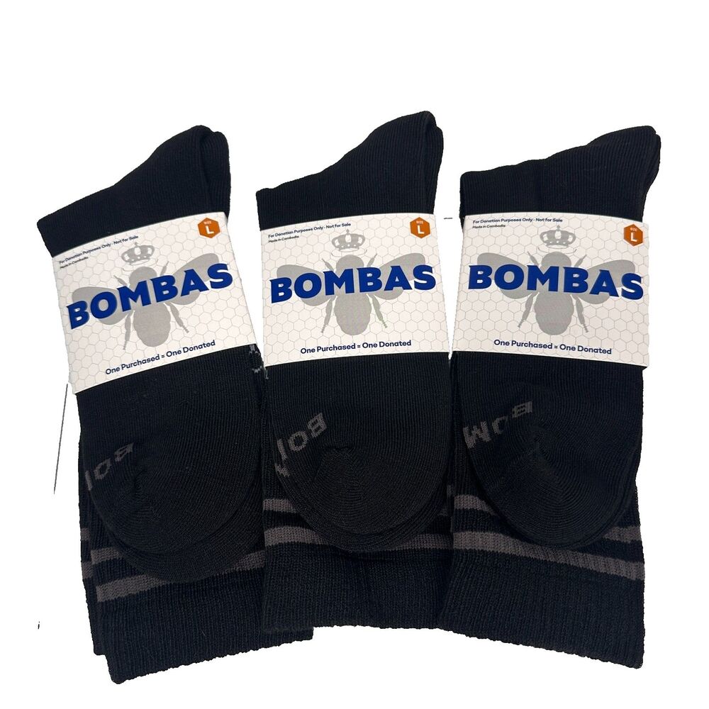 BOMBAS Sock Tech Black Large